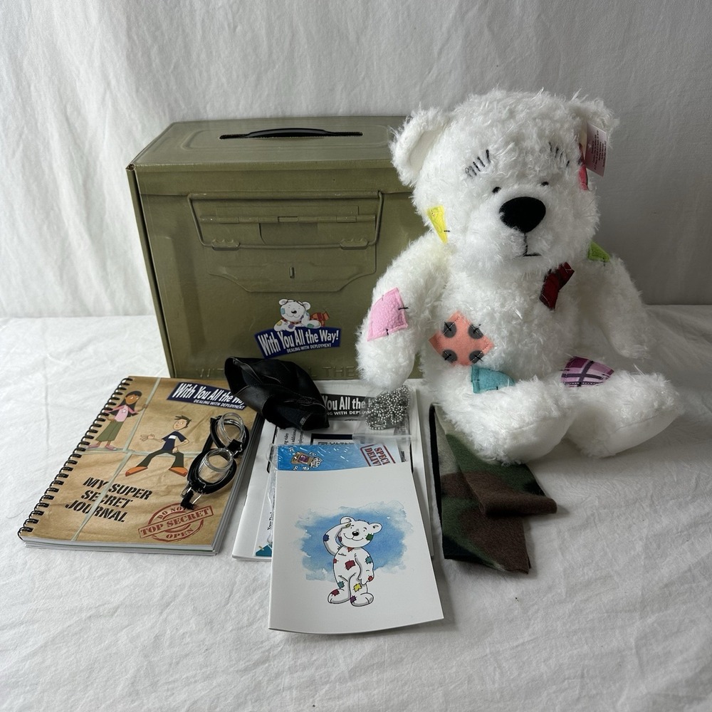 Comfort crew military bear - for military children- Dealing With Deployment NEW